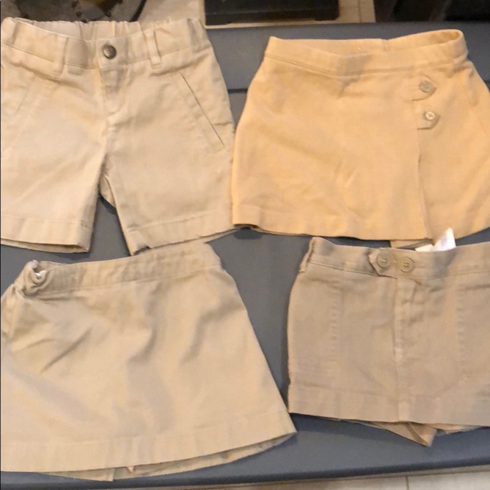Lot of 4 Uniform skorts from Lands End